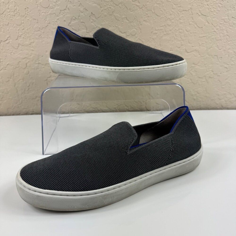 Rothy's the Original Slip-On Sneaker Slate Gray Womens Size 8.5 Comfort Casual
